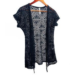 Shore Trendz - Black Knit Open Top